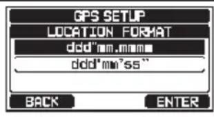 Standard Horizon Explorer GX1800 - LOCATION FORMAT - 2