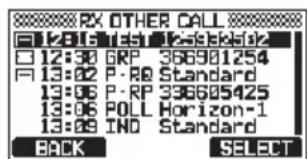 Standard Horizon Explorer GX1800 - Revue des autres appeals enregistrés - 2