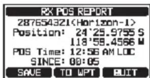 Standard Horizon Explorer GX1800 - Navigation jusqu'à la position signalée - 1