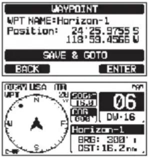 Standard Horizon Explorer GX1800 - Navigation jusqu'à la position signalée - 2