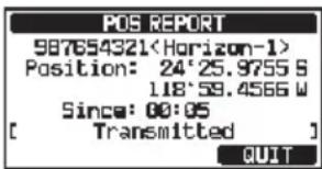 Standard Horizon Explorer GX1800 - Transmission d'un appel de signalement de position ASN - 4