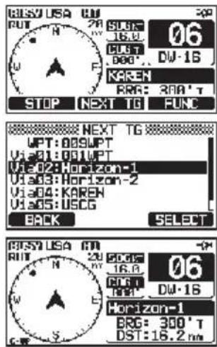 Standard Horizon Explorer GX1800 - Modification de la destination - 1