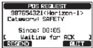 Standard Horizon Explorer GX1800 - Transmission d'une demande de position à un autre navire - 4