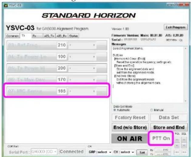 Standard Horizon Quantum GX6000 - 07: MIC Sense - 1