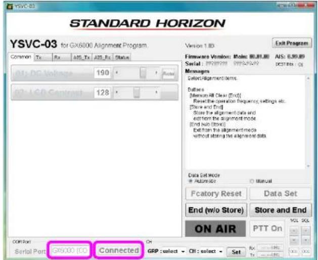 Standard Horizon Quantum GX6000 - Before Alignment - 1