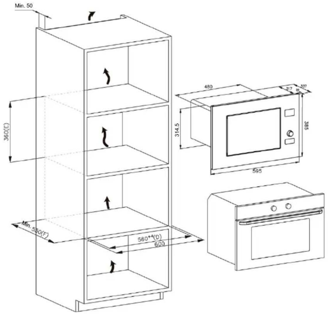 CANDY CA38FL7N20WXB - Details zum Schrank: - 1
