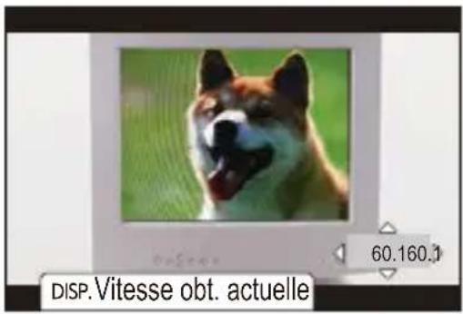 DISP.Vitesse obt. actualle