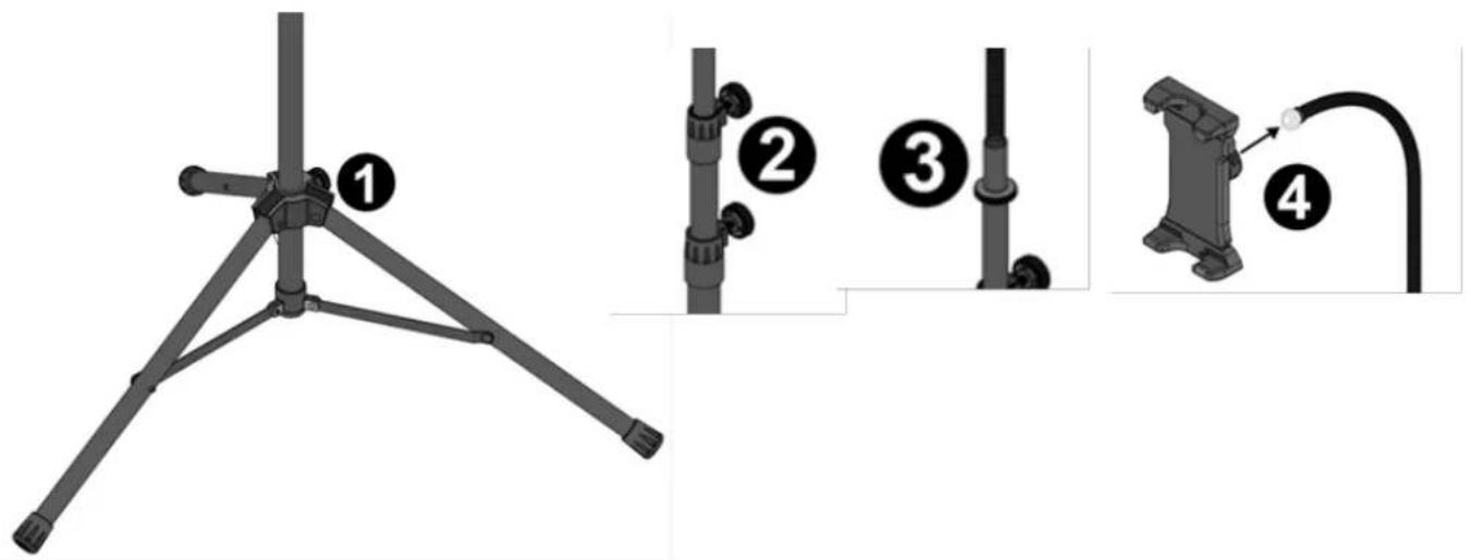 Vonyx S10H - INSTRUCTIONS D'ASSEMBLAGE DU SUPPORT - 1