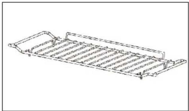 DE DIETRICH DKC4536W - - Grille sécurité anti basculement. - 1