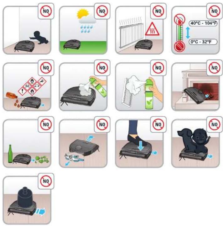 ROWENTA X-Plorer Serie 220+ RR9485 - Cosa fare e cosa non fare - 1