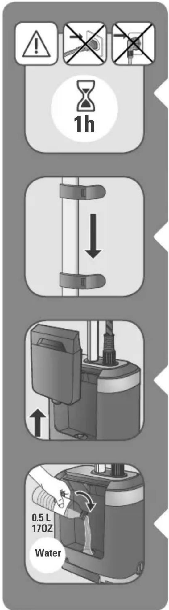 TEFAL IT8440E0 - PROCÉDURE DE DÉTARTRAGE / ONTKALKINGSPROCEDURE / ENTKALKEN - 1