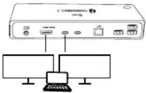 i-TEC TB4DUALDOCKPD - COLLEGAMENTO DEL MONITOR DISPLAYPORT - 2