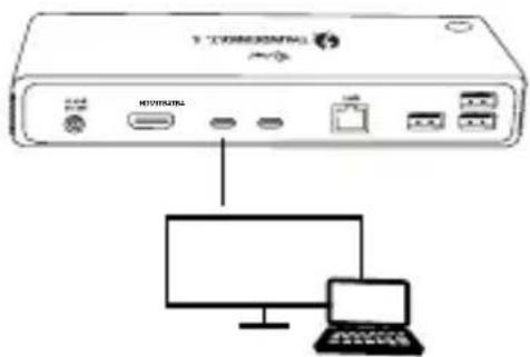 i-TEC TB4DUALDOCKPD - AANSLUITING VAN MONITORS - 1