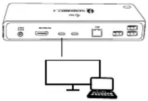 i-TEC TB4DUALDOCKPD - CONNECTING THE DISPLAYPORT MONITOR - 1