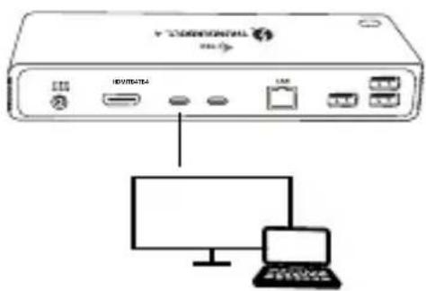 i-TEC TB4DUALDOCKPD - COLLEGAMENTO DEL MONITOR DISPLAYPORT - 1