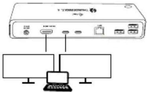 i-TEC TB4DUALDOCKPD - MONITORIŲ PRIJUNGIMAS - 2