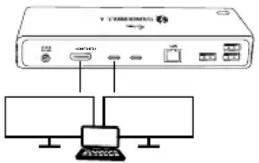i-TEC TB4DUALDOCKPD - CONNECTING THE DISPLAYPORT MONITOR - 2