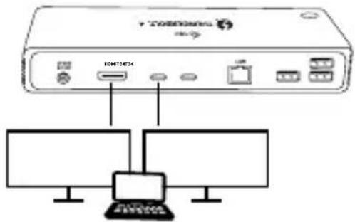 i-TEC TB4DUALDOCKPD - ANSCHLUSS VON MONITOREN - 2