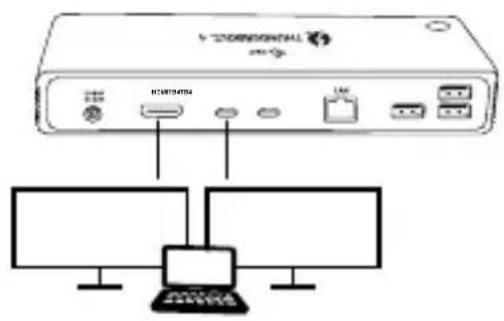 i-TEC TB4DUALDOCKPD - AANSLUITING VAN MONITORS - 2