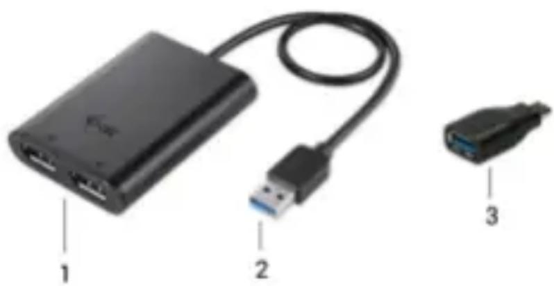 i-TEC U3DUAL4KDP - For video playback - 1