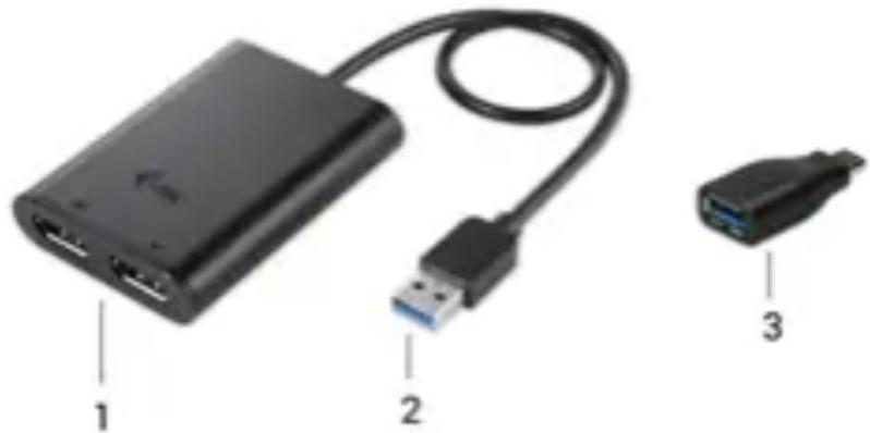 i-TEC U3DUAL4KDP - BESCHRIJVING VAN DE ADAPTER - 1