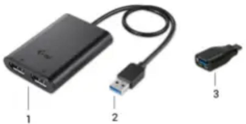 i-TEC U3DUAL4KDP - DESCRIZIONE DELL'ADATTATORE - 1