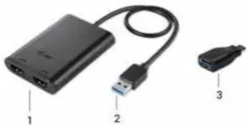 i-TEC U3DUAL4KHDMI - POPIS ADAPTÉRA - 1