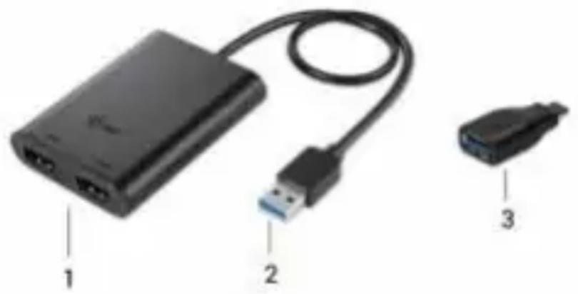 i-TEC U3DUAL4KHDMI - DESCRIPTION DE L'ADAPTATEUR - 1