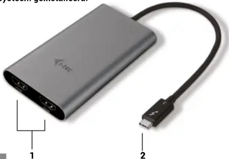 i-TEC TB3DUAL4KHDMI - OMSCHRIJVING VAN DE ADAPTER - 1