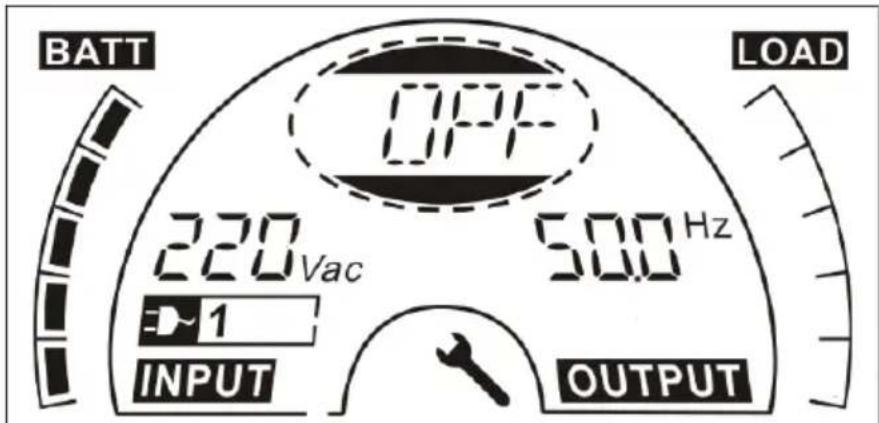 PowerWalker VFI 1000 TG - Réglage par le module LCD - 3