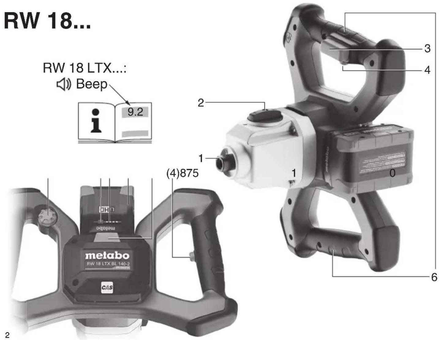 METABO RW 18 LTX BL 140-2 - 2