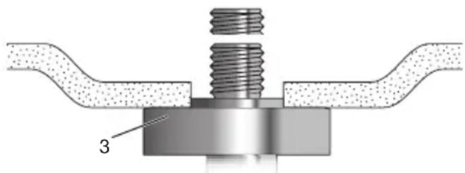 METABO WB 11-125 Quick - Placement de la meule - 1