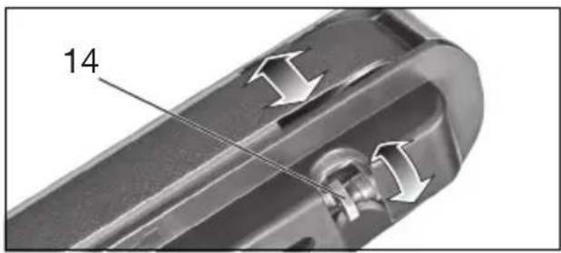 METABO TNS 175 - Innregulering av bandgang (gjelder bare 175) - 1