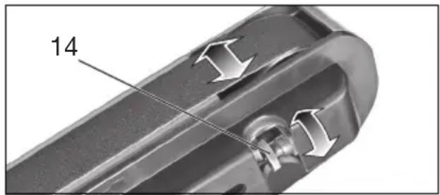 METABO TNS 175 - Regular la marcha de la cinta(sólo en BS 175) - 1