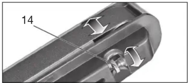 METABO TNS 175 - Regolazione dello scorrimento del nastro (solo BS 175) - 1