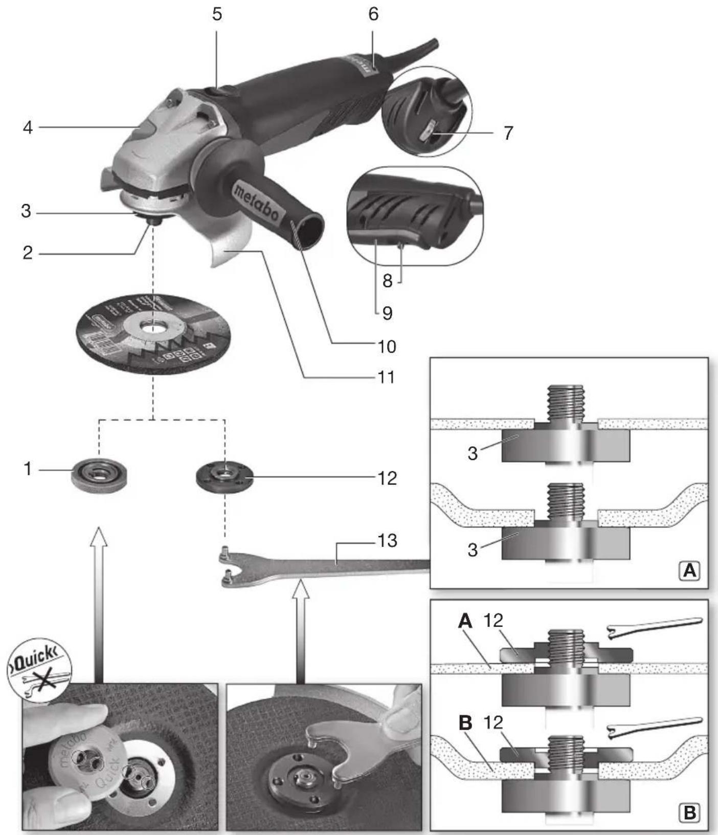 METABO WEPA 14-125 QuickProtect - 1