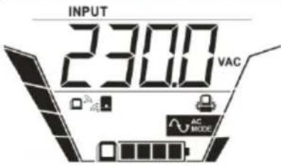 PowerWalker VI 1000 GXB - Réglage de l'affichage - 1