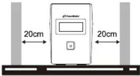 PowerWalker VI 650 LCD - I : Conditions d'emplacement et de rangement - 1