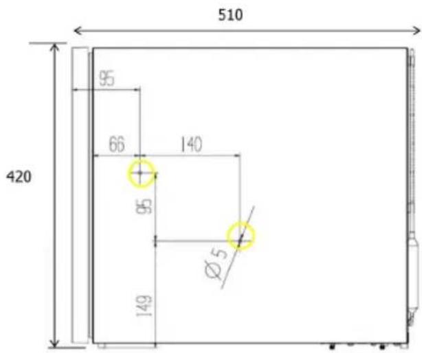 Indel B KD 50 ECOSMART - DIMENSION DU PRODUIT ET FOURNITURE DU CABINET POUR MEUBLE ENCASTRÉ - 1