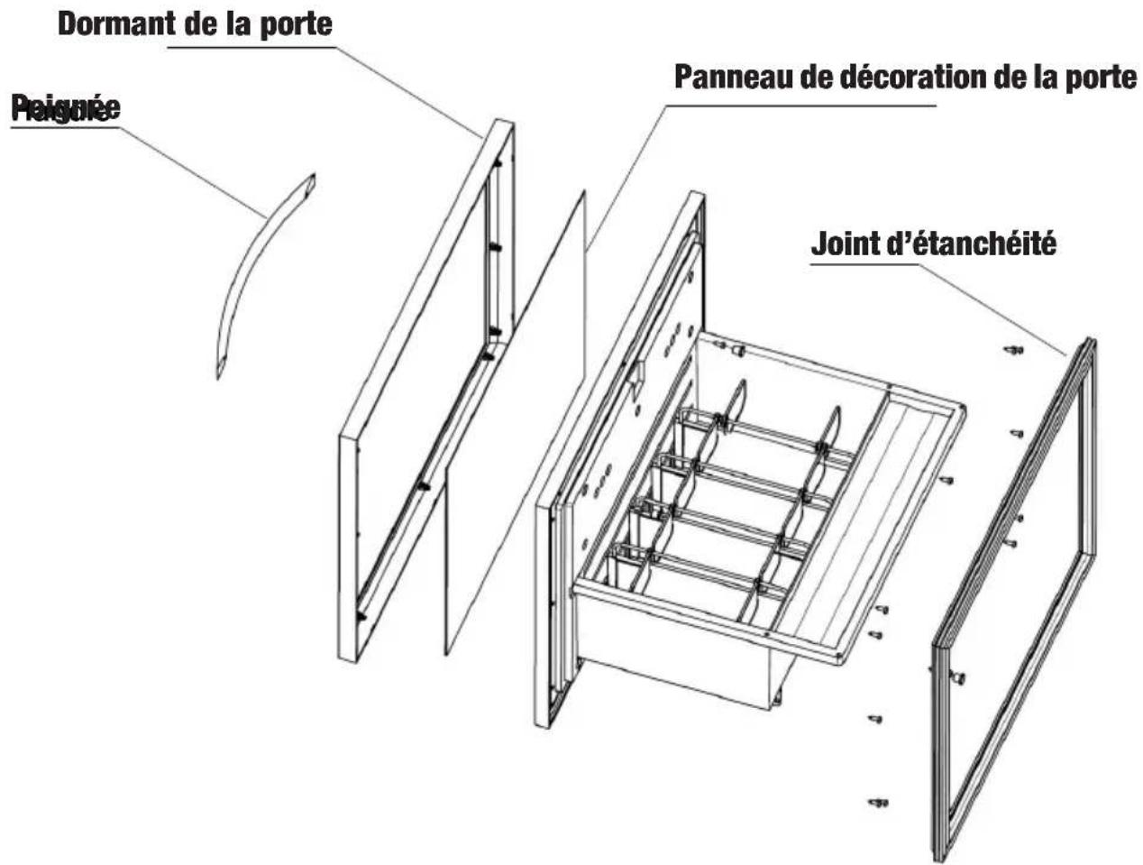Indel B KD 50 ECOSMART - L'INSTALLATION DE MOBILIER PANNEAU DE BOIS POUR V1 - 1