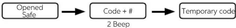 Indel B SAFE 10 PLUS - TEMPORARY CODE SETTING - 1