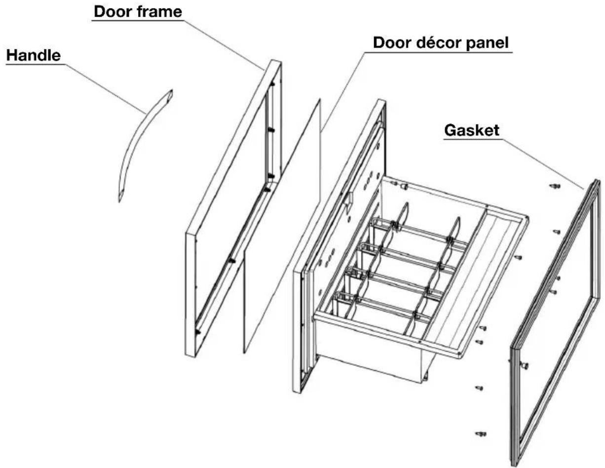 Indel B KD 50 ECOSMART PV - DOOR PANEL INSTRUCTION - 1