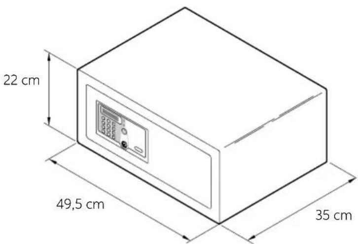 Indel B SAFE 35 SMART PLUS - DIMENSIONES GENERALES - 3