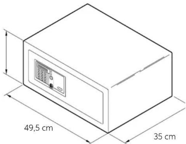 Indel B SAFE 35 SMART PLUS - DIMENSIONI D'INGOMBRO - 3