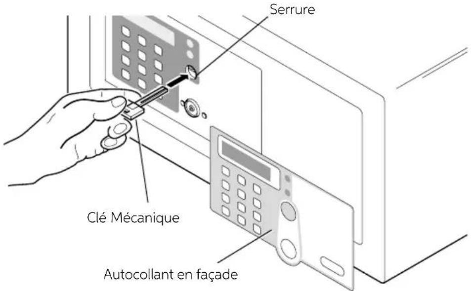 Indel B SAFE 35 SMART PLUS - UTILISATION DE LA CLÉ MÉCANIQUE - 1