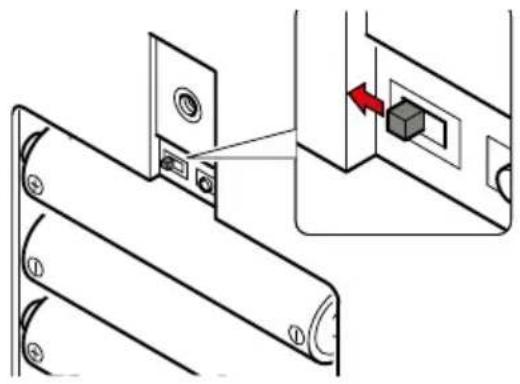 Indel B SAFE 35 SMART PLUS - VORÜBERGEHENDERCODE-DENSCHIEBESCHALTERNACHLINKSSCHIEBEN (TÜRANGEL-SEITE) - (BATTERIEFACH) - 1