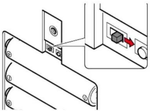 Indel B SAFE 35 SMART PLUS - CLAVE PERMANENTE-COLOQUEELINTERRUPTOR DESLIZANTEALADERECHA (LADO CERRADURA DE LA PUERTA) - (COMPARTIMENTO DE LA BATERÍA) - 1