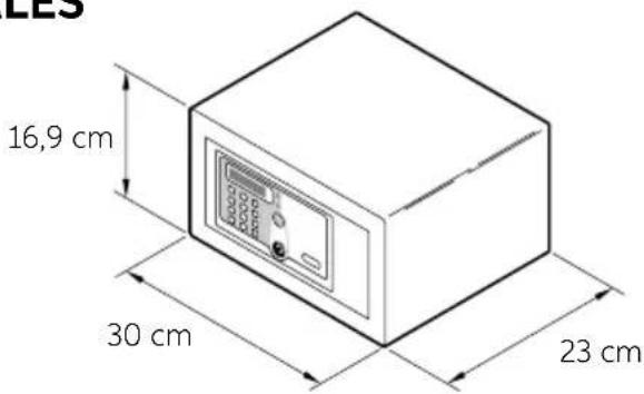 Indel B SAFE 35 SMART PLUS - DIMENSIONS GÉNÉRALES - 1