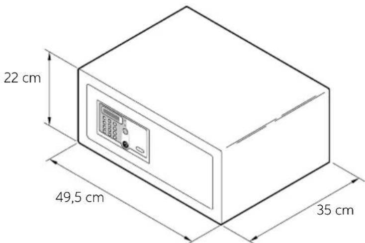Indel B SAFE 35 SMART PLUS - DIMENSIONS GÉNÉRALES - 3