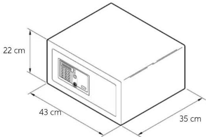 Indel B SAFE 35 SMART PLUS - DIMENSIONS GÉNÉRALES - 2